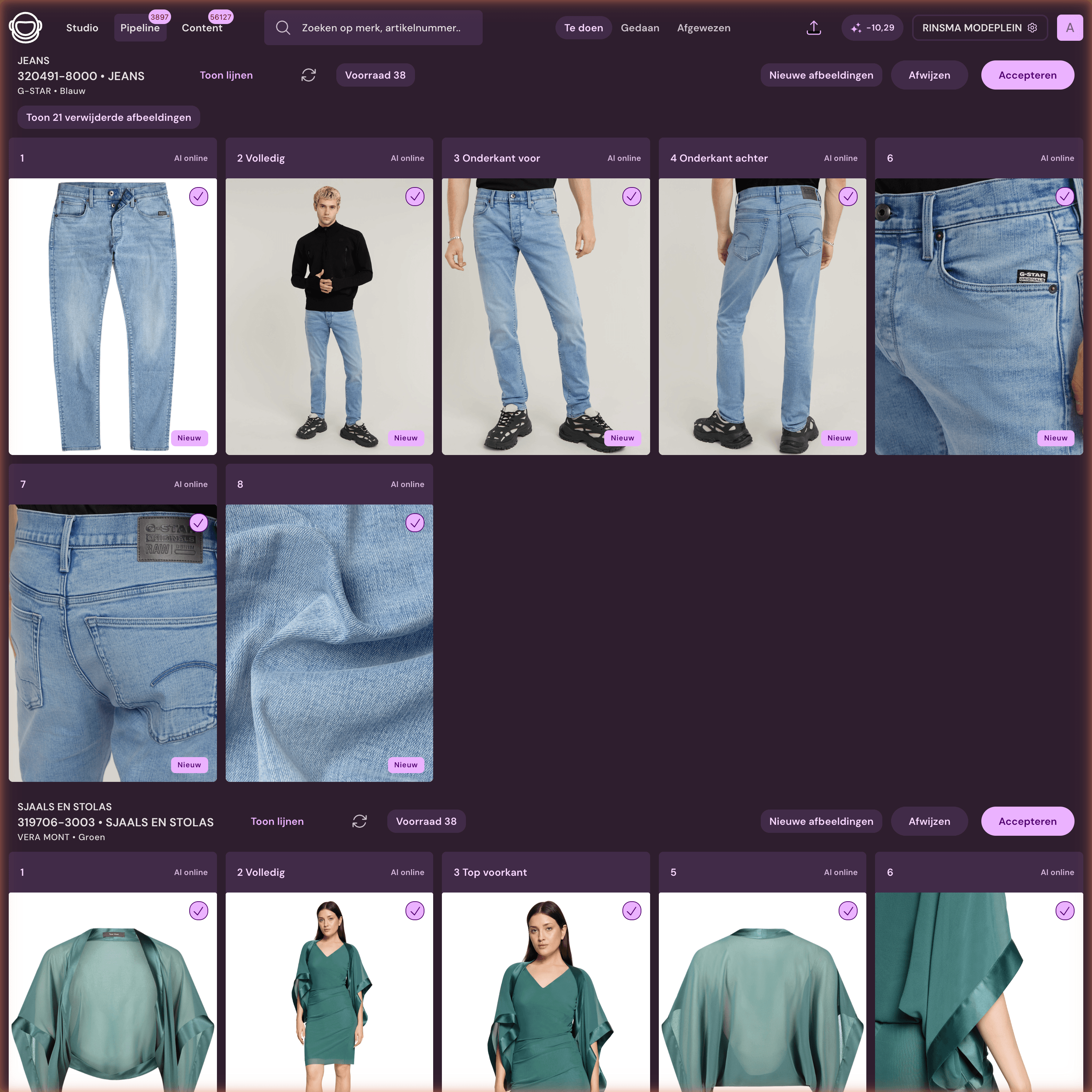 Photopilot pipeline met productbeelden