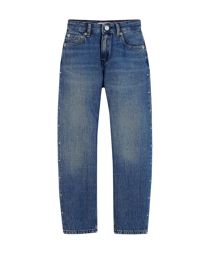 Jeans op wit, tussen dezelfde lijnen